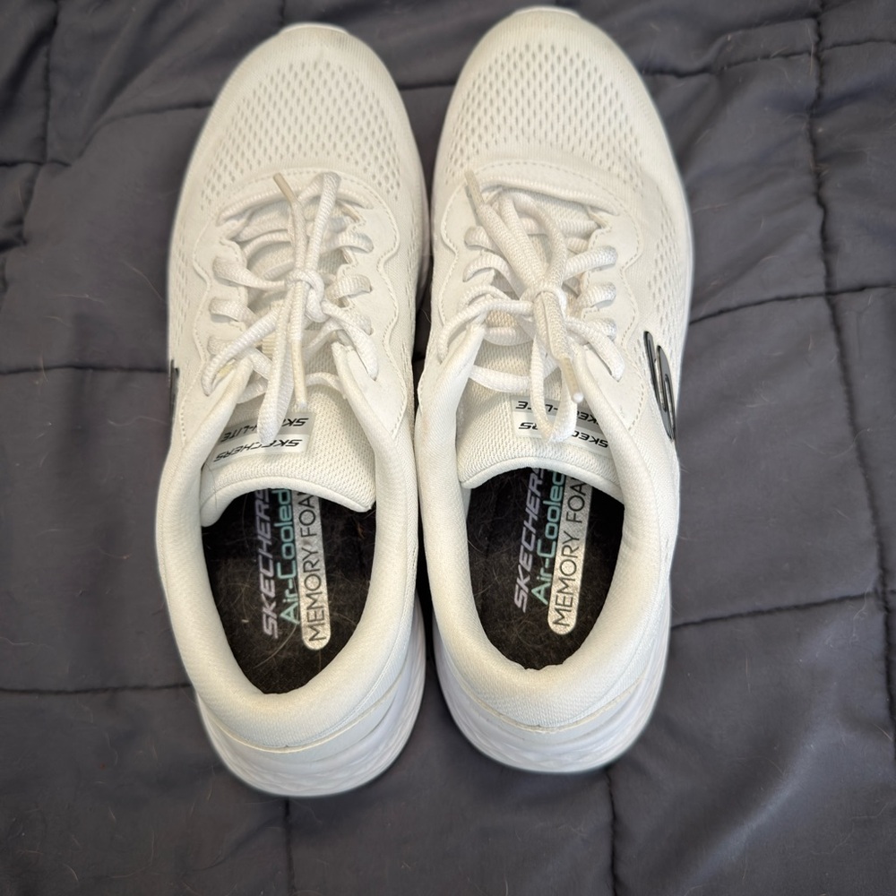 Skechers White Comfort Sneakers